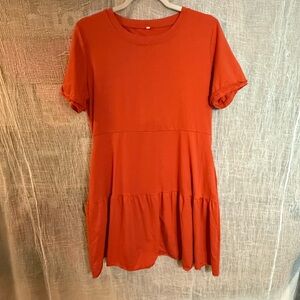 Chic Orange Mini Dress